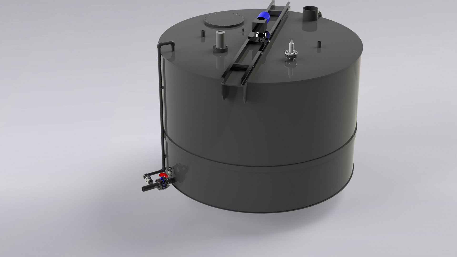 Sump tank for aquaculture plants made of plastic for fish farming and producing seafood and aquatic plants - Colasit