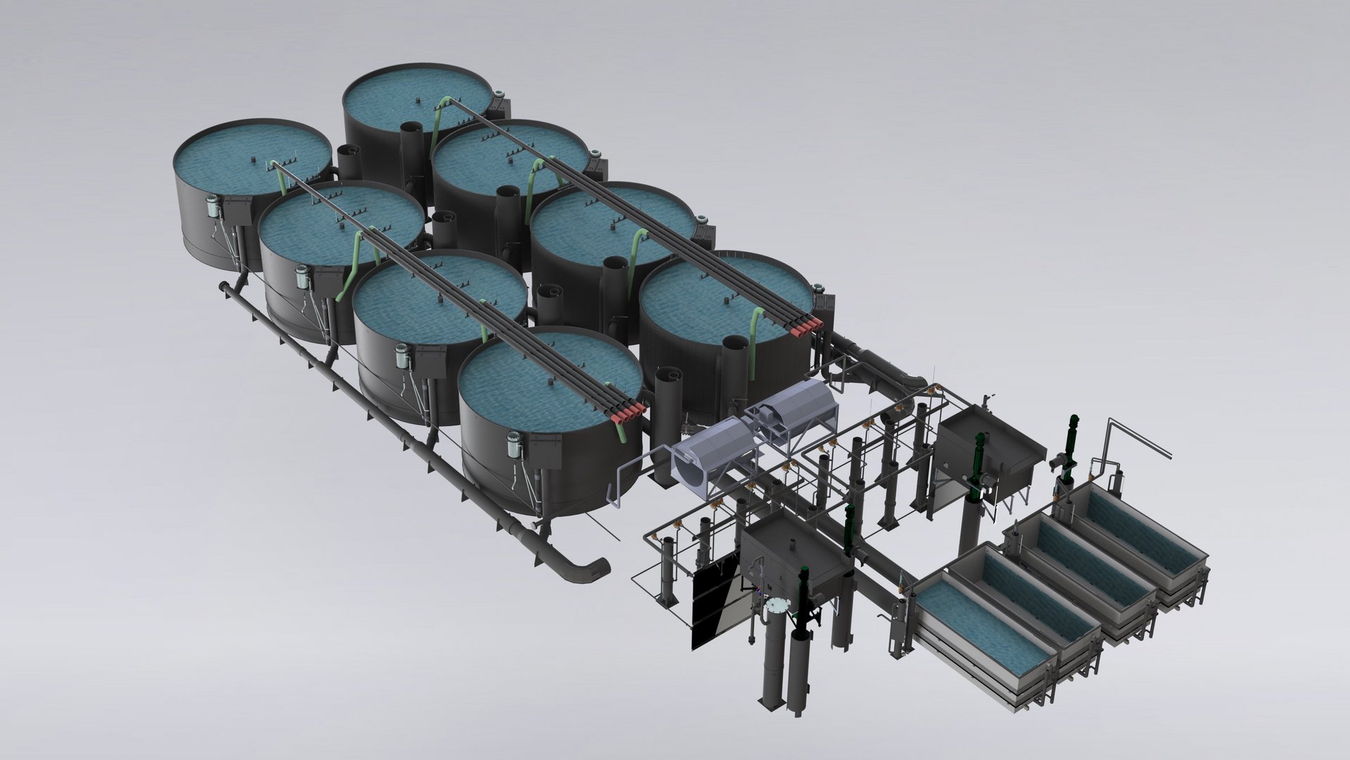 Engineering, Fischbecken, Biobewegtfilter, Airlift, Brutrinne, Entgasungssystem in Kunststoffausführung - Colasit