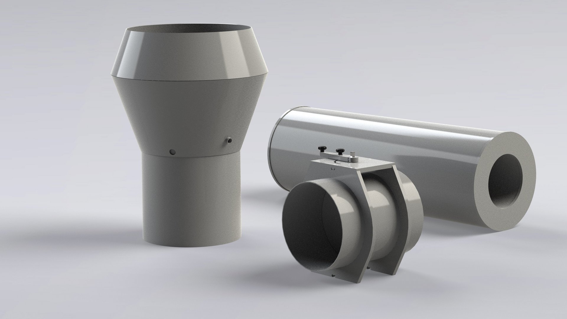 Ventilation components, round fittings made of plastic for corrosive exhaust air and gases - Colasit