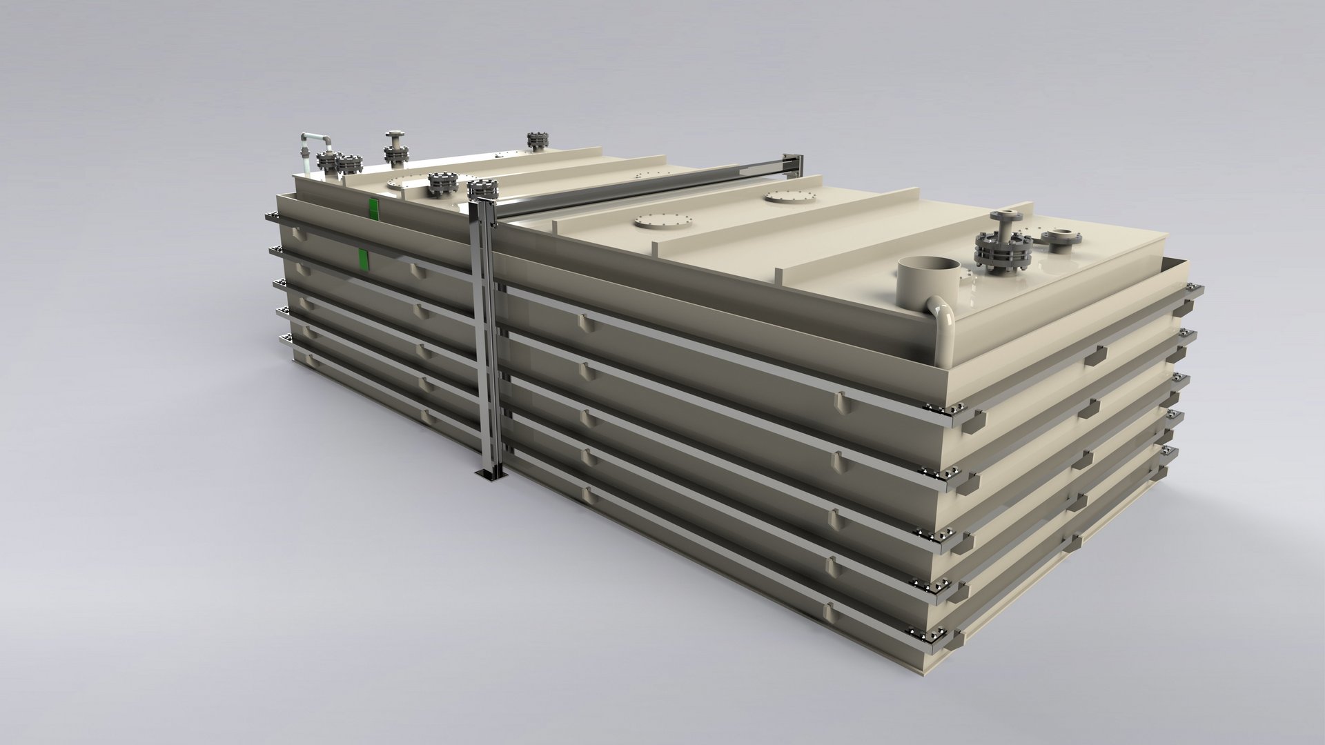 Eckige Kunststofflagertanks, Kunststoffbehälter für die Lagerung von Chemikalien, Säuren - Colasit