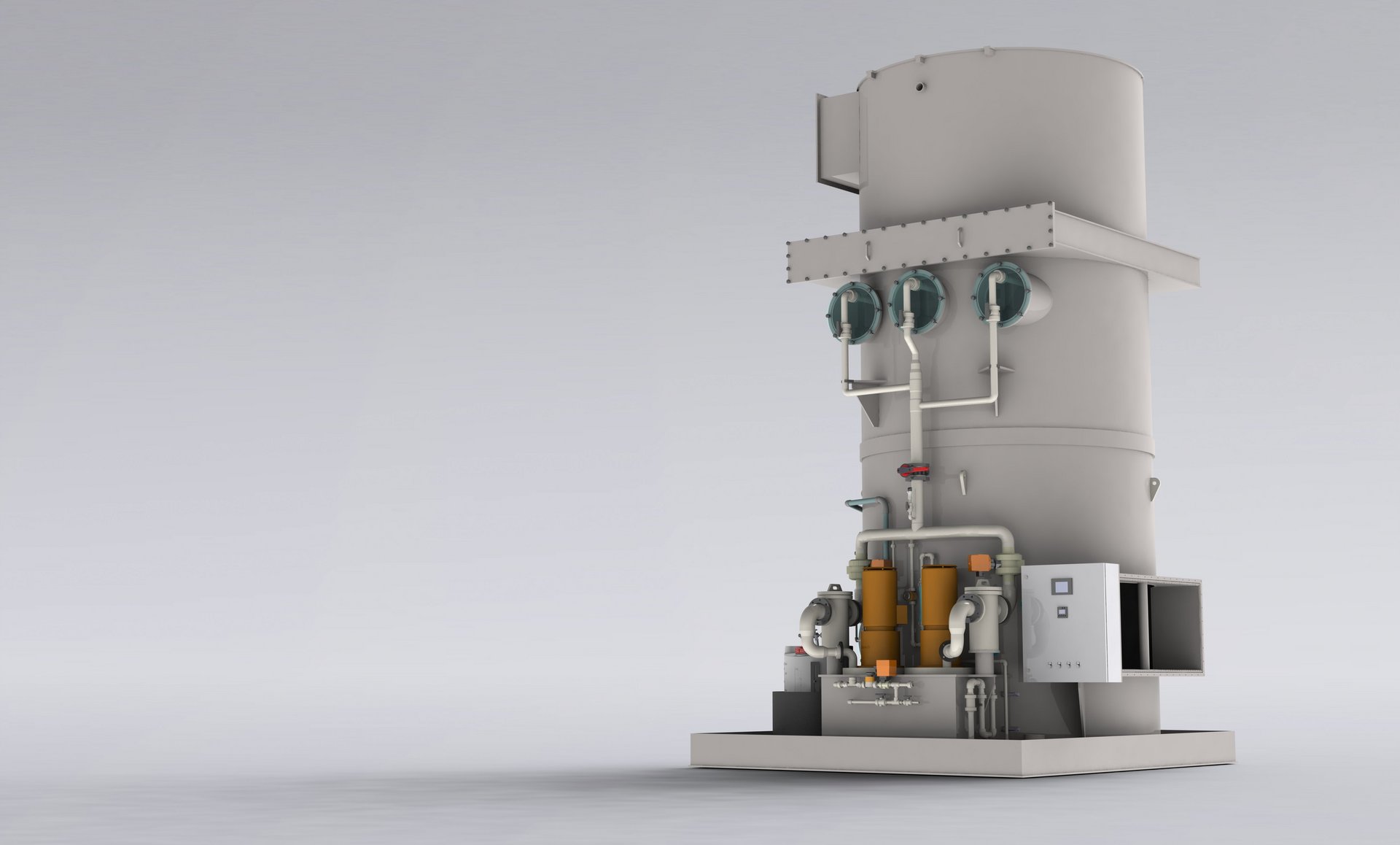 Laveur d’air vicié et de gaz à contre-courant CRVE en plastique pour la séparation des substances nocives pour l’environnement - Colasit