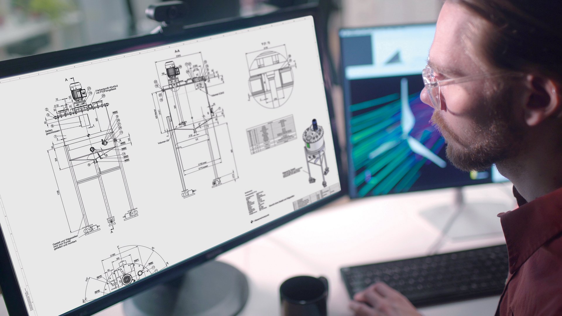Calculation, configuration. 3D planning for vessels, tanks, systems made of plastic - Colasit