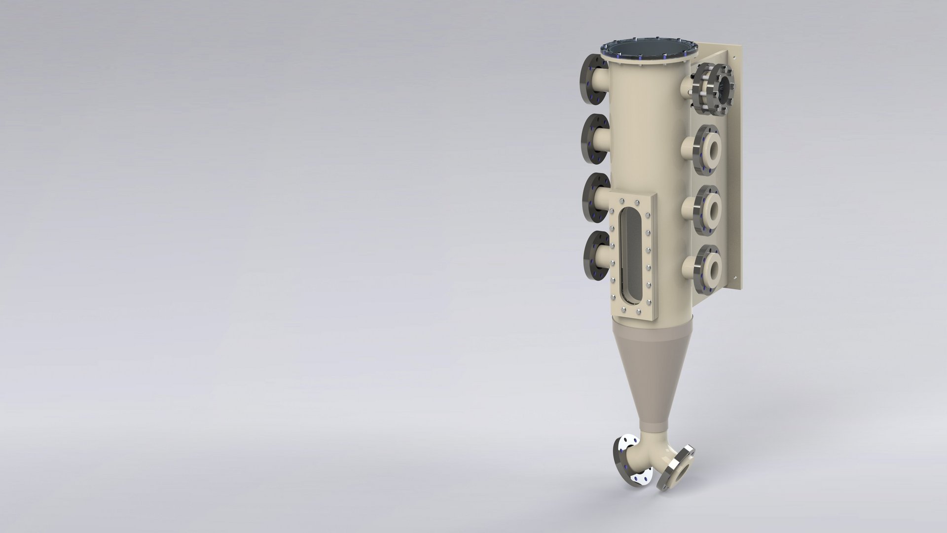 Inlet collector/diverter made of plastic as a plastic welded design for the chemical industry - Colasit