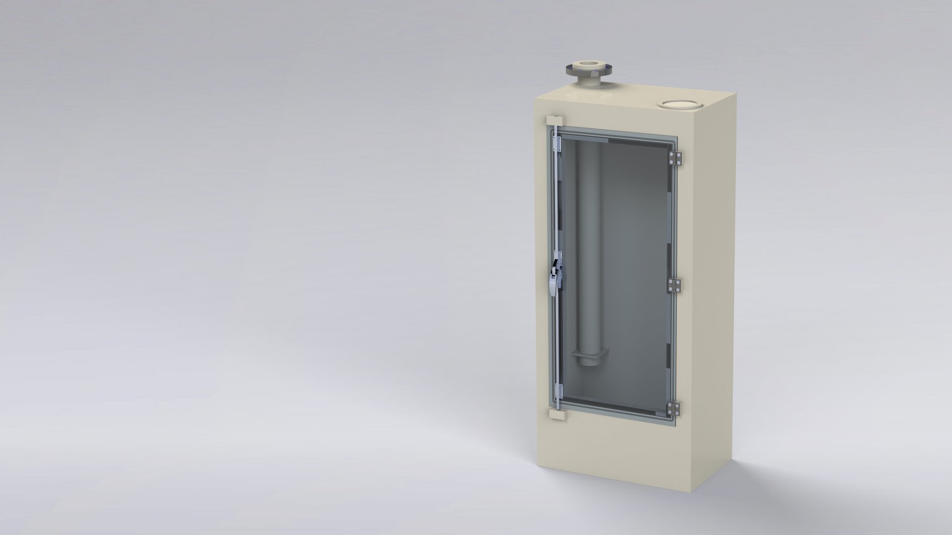 Chemikalienschrank mit integriertem Abluftsystem in Kunststoff als Kunststoffschweisskonstruktion - Colasit