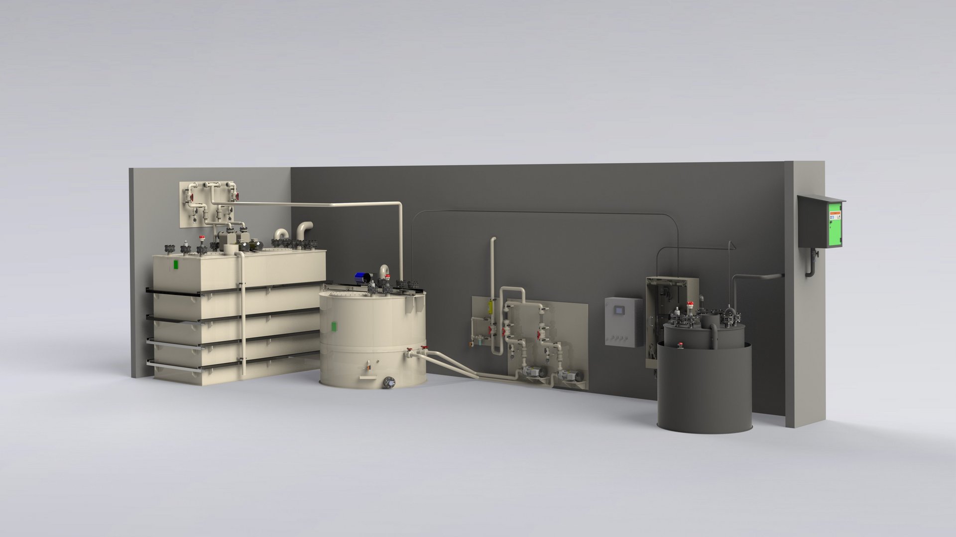 Tank storage farm facilities, plants, dosing stations, pipeline construction, mounting, made of plastic - Colasit