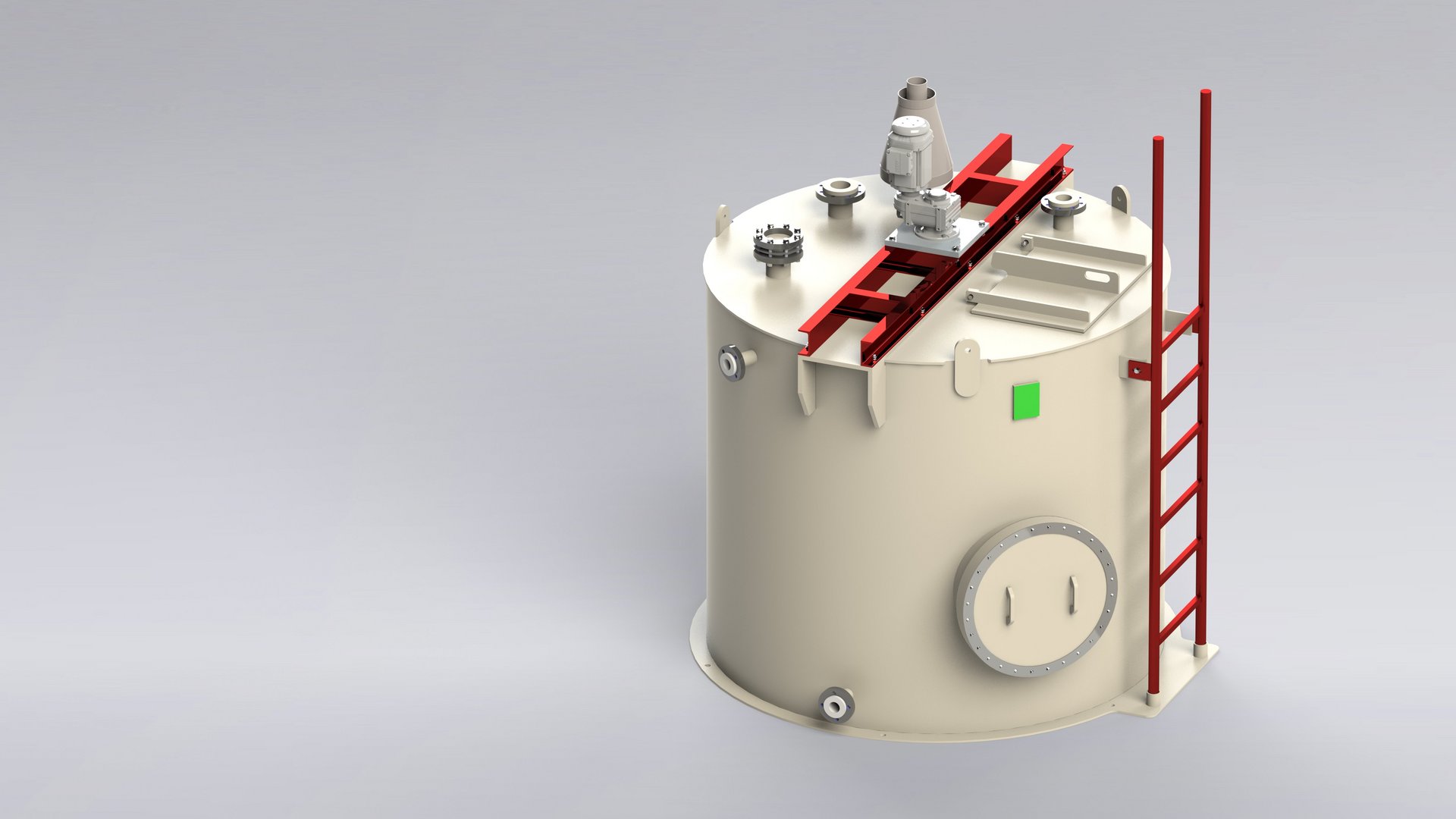 Réservoir de traitement, réservoir de produits chimiques avec agitateur de max. 100 m en plastique - Colasit