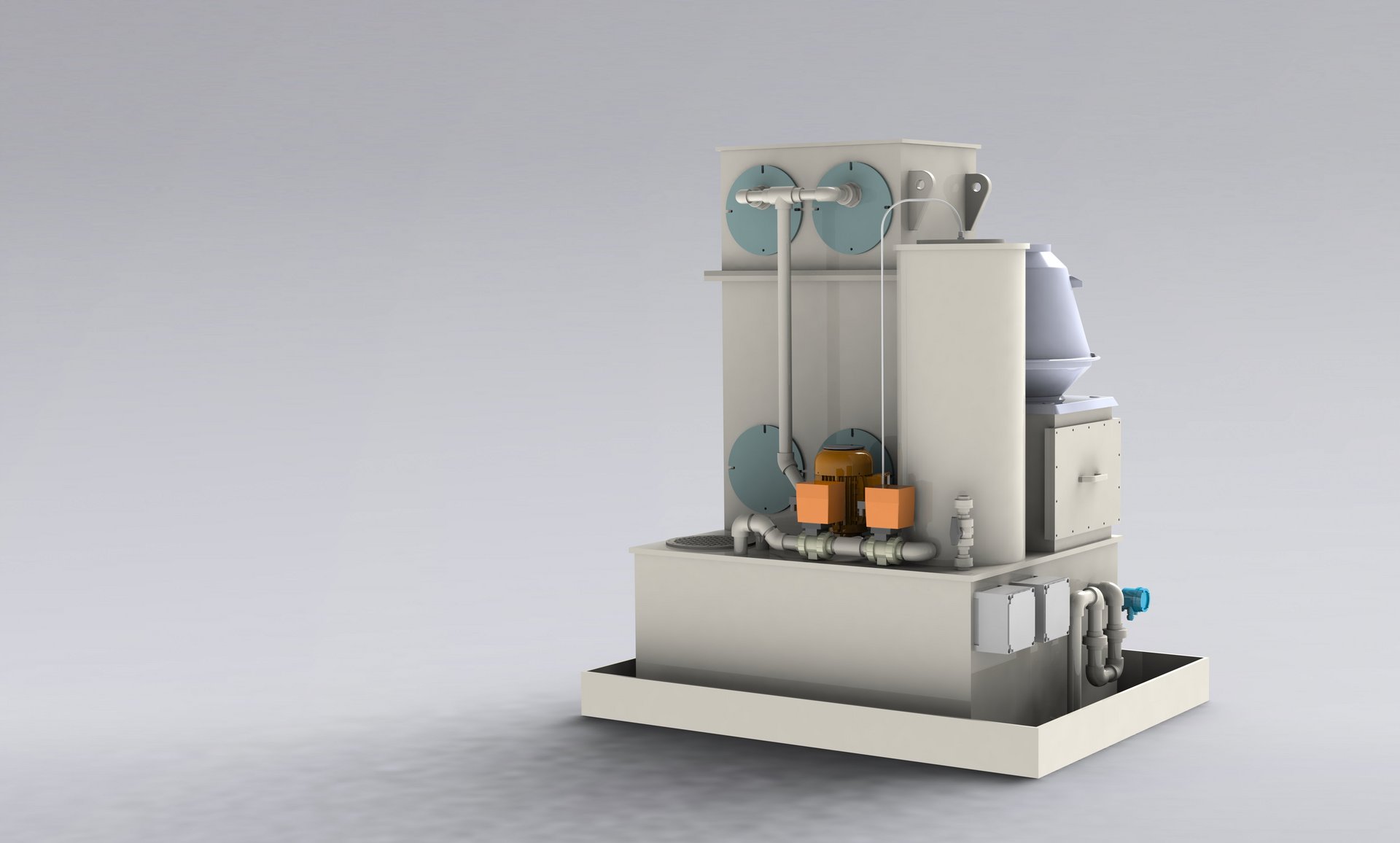 Laveur de gaz d’urgence CANW en plastique pour l’épuration des vapeurs d’ammoniac s’échappant des installations de refroidissement – Colasit