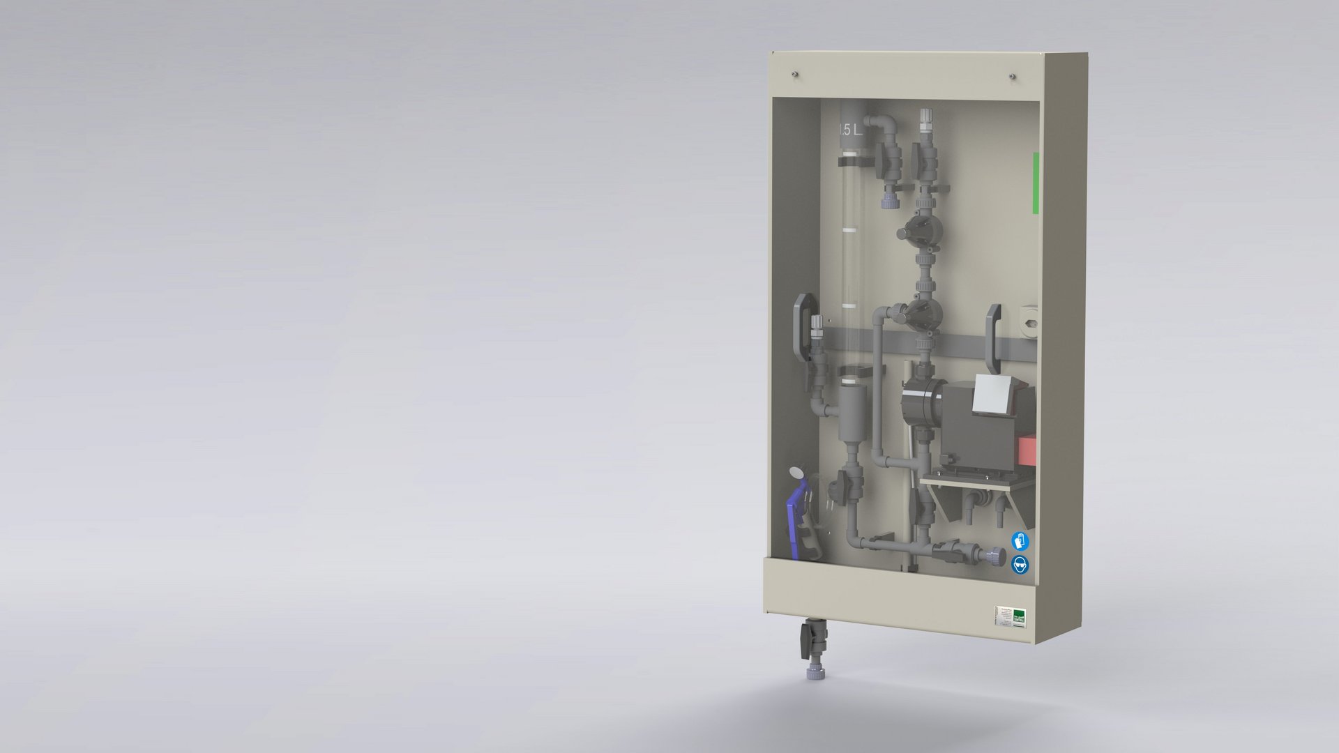Sichere Chemikaliendosierung mit Dosierpumpe und Gehäuse in Kunststoffausführung - Colasit