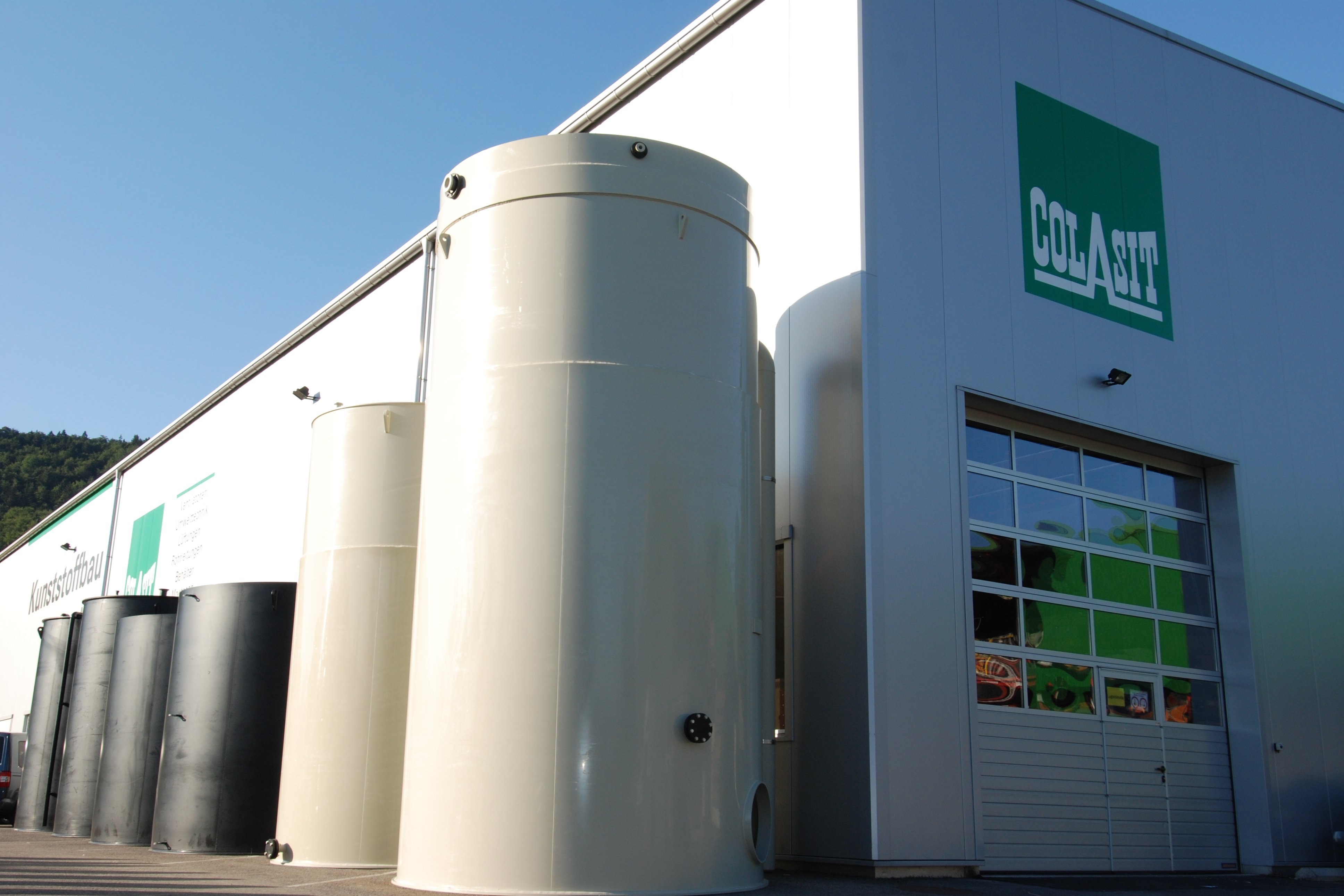 Plastic vessels for industrial applications prior to delivery - Colasit