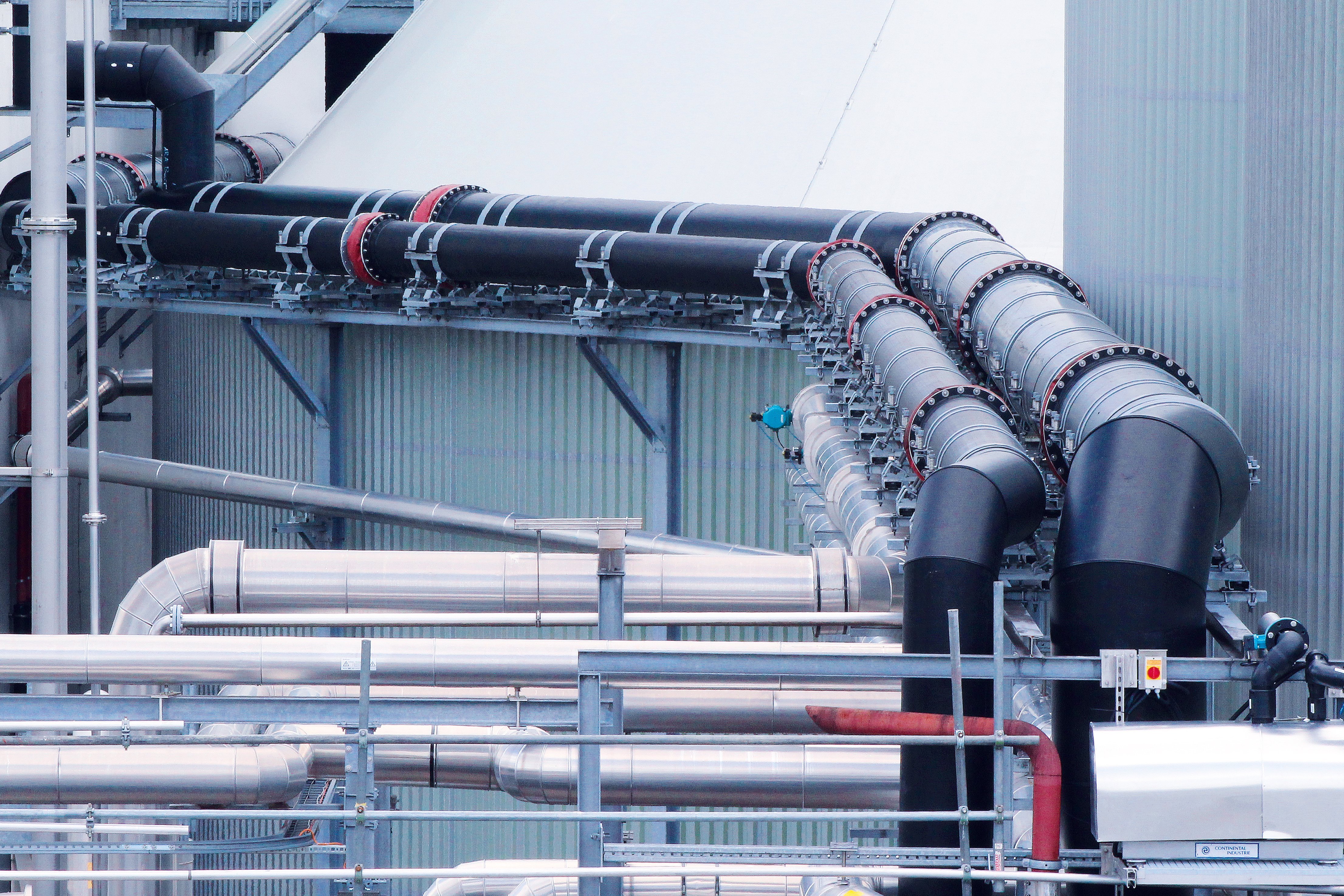 Chemical lines made of plastic in a chemical plant - Colasit