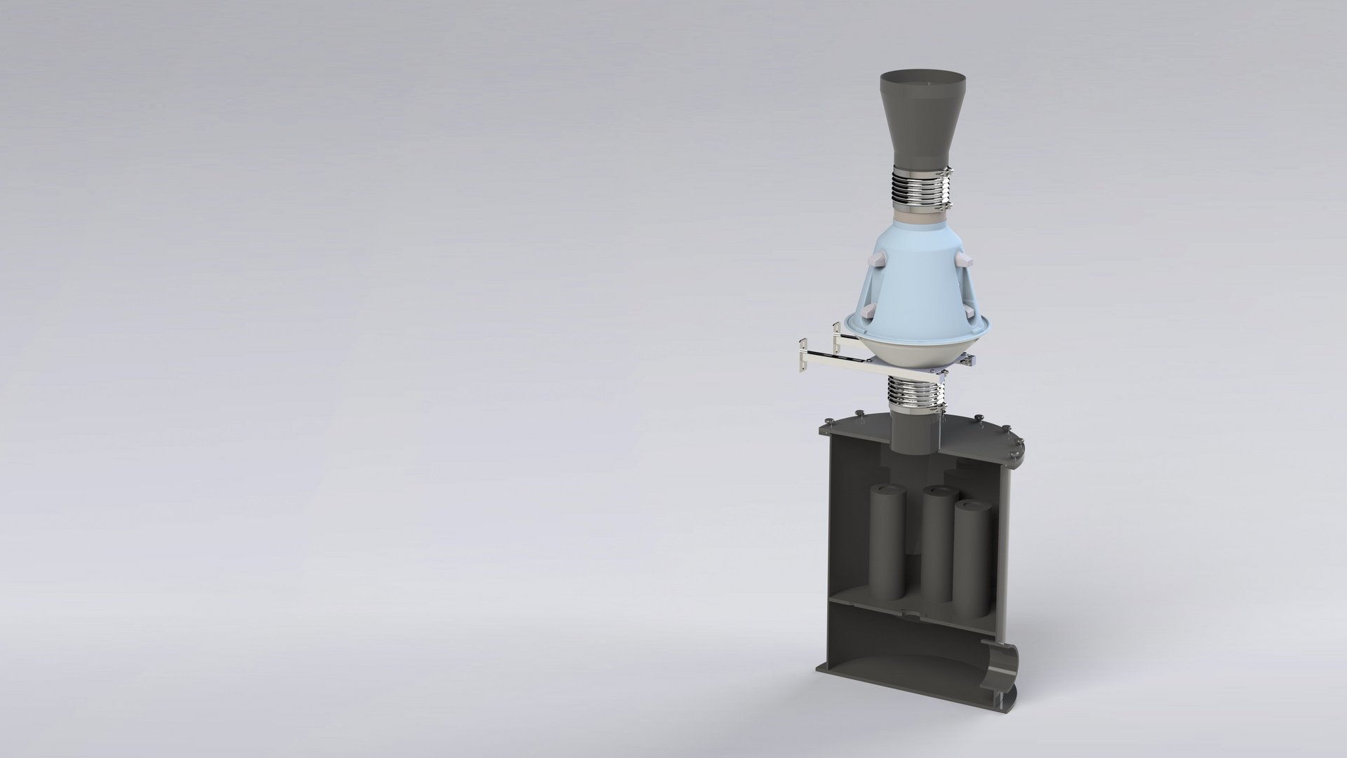 Activated carbon filter separation system with cartridges, also in ATEX version for recycling plants/reprocessing plants