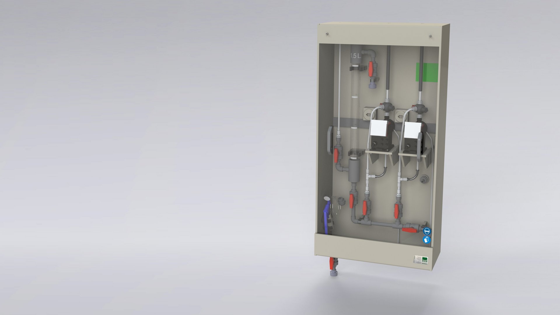 Safe chemical dosing with dosing pump and housing made of plastic - Colasit 