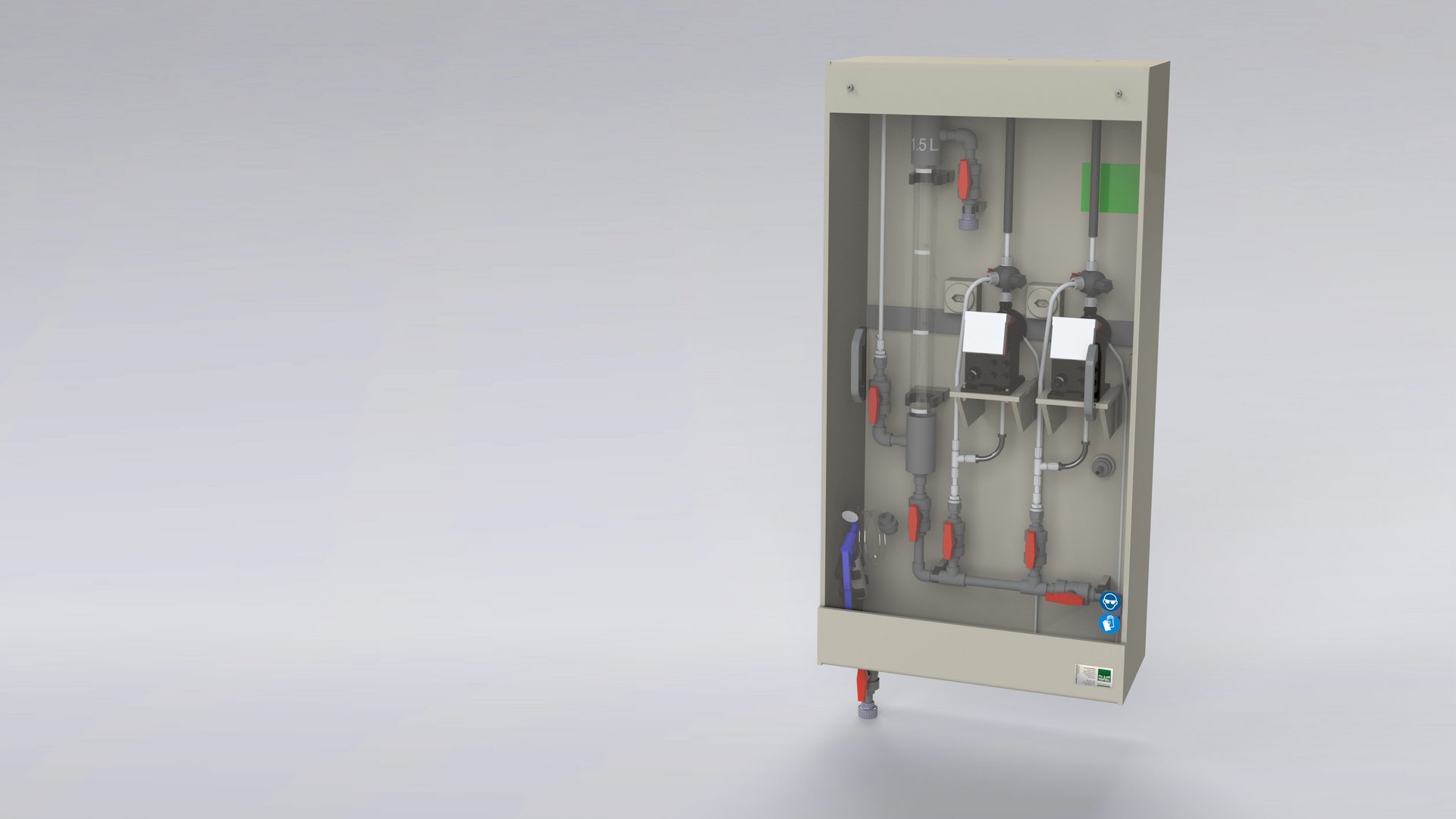 Sichere Chemikaliendosierung mit Dosierpumpe und Gehäuse in Kunststoffausführung - Colasit 