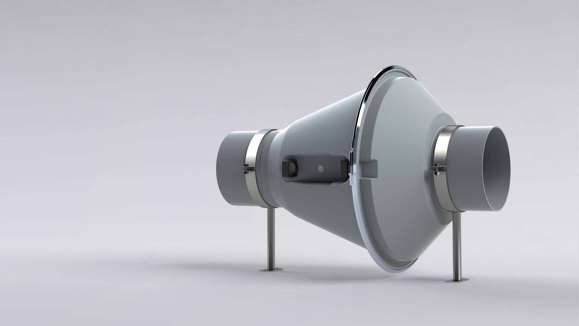 Rohrventilator in Kunststoff eingebaut in Rohrleitungen für aggressive Medien - Colasit