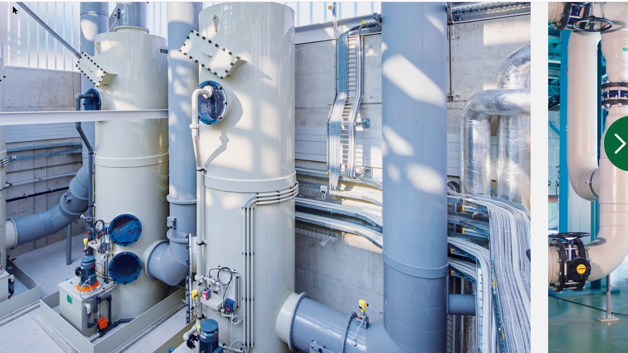 Colasit Solutions made of plastic for corrosive exhaust air and liquids