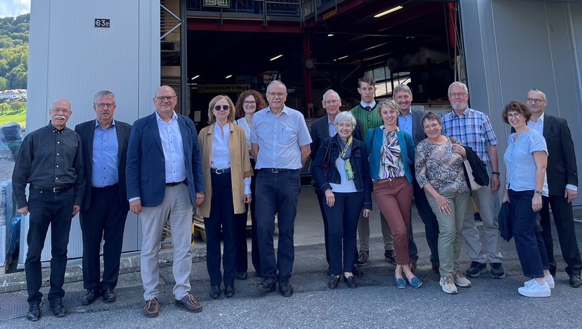 La délégation de l’Association des ingénieurs allemands e.V. du centre de la Hesse à Spiez