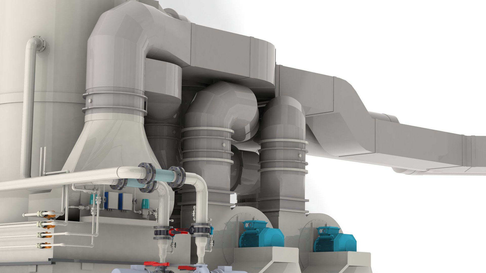 Kunststoffwäscher zur Reinigung umweltschädlicher Abluft, Gasen aus Industrie, Labor, Kläranlagen gemäss Luftreinhalteverordnung - Colasit