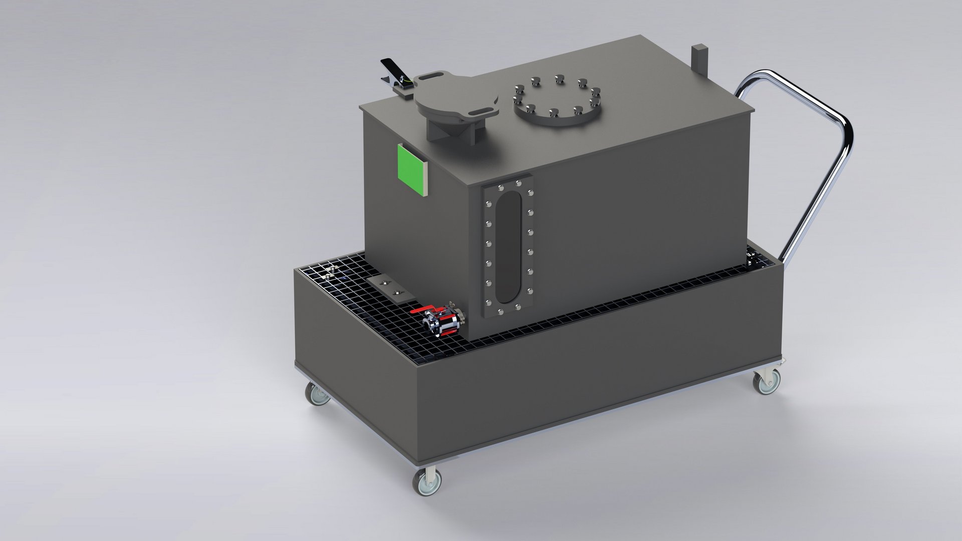 Mobile ATEX vessel made of electrically conductive plastic for the chemical industry - Colasit