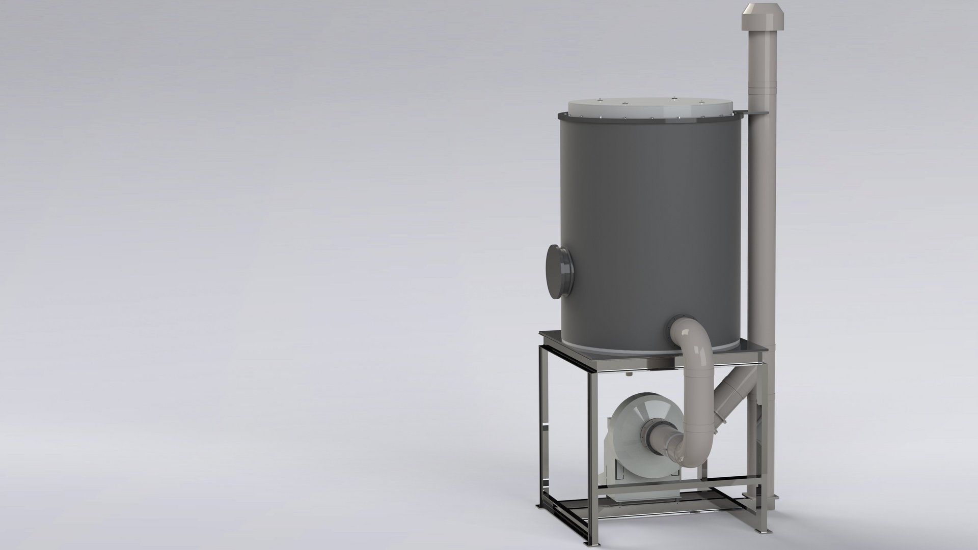 Activated carbon filter separation system with bulk material filling, also in ATEX version for recycling plants/reprocessing plants