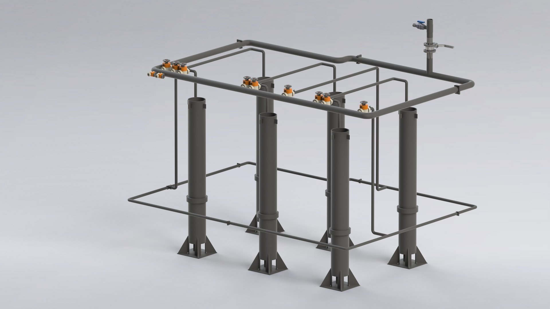 Airlift for aquaculture plants made of plastic for sustainable fish farming and producing seafood and aquatic plants - Colasit